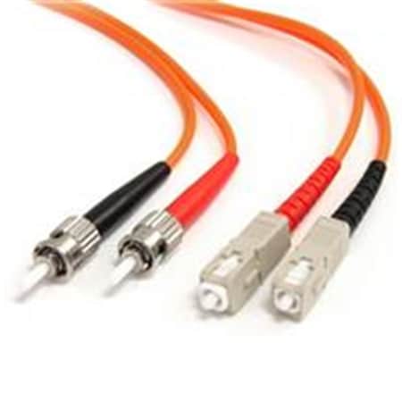 Dynamicfunction 1m 62.5-125 Multimode Duplex Fiber Patch Cable ST-SC - Orange - 3.3 ft. DY3327108